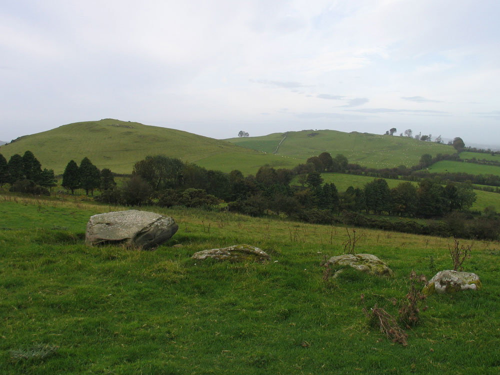 View west from the ruins of Cairn M.