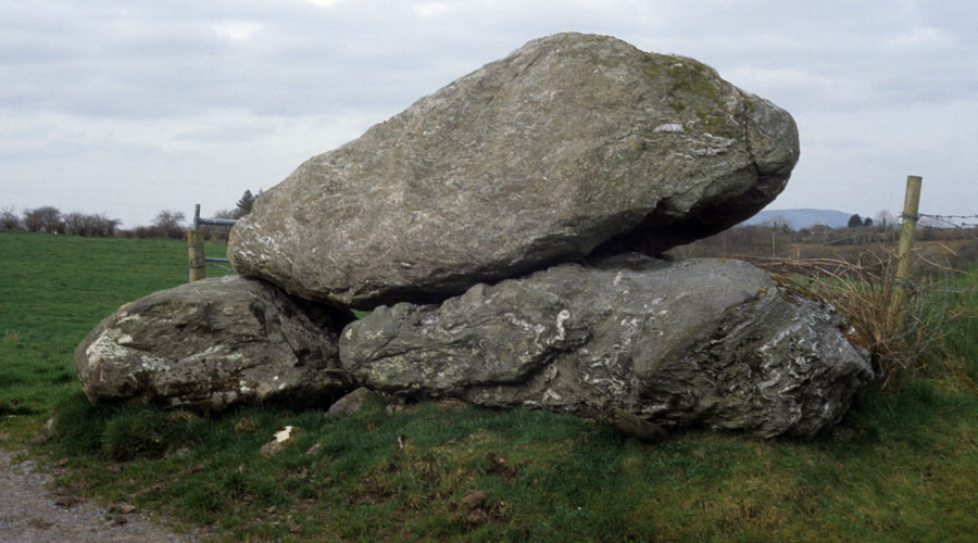 The Achonry Boulder Burial in County Sligo.