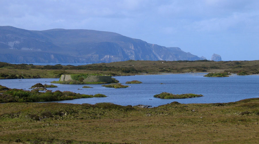 The beautiful landscape around Doon fort close to Ardara in County Donegal.