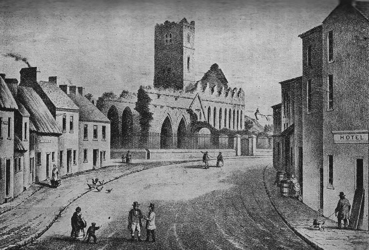 Sligo Abbey in 1858.