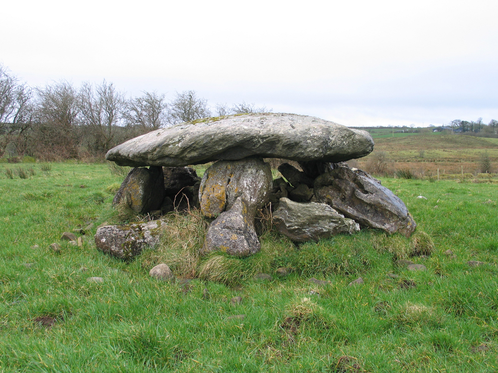 An unusual megalith close to Knocknashee in County Sligo.