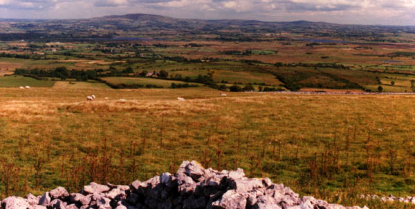 The
view to the east from Knocknashee