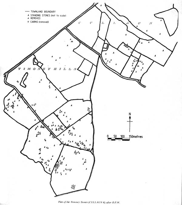 A plan of the Timoney stones.