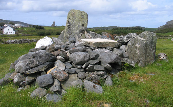 The cairn at Station 10 in Glencolumbkille.