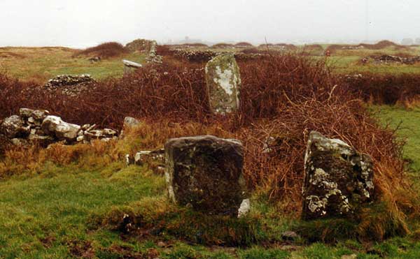 Ruined entrance into a megalithic chamber.