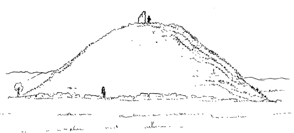 Heapstown Cairn as seen by Petrie, 1837.