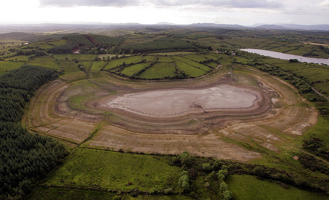 Lough na Suil from the air.