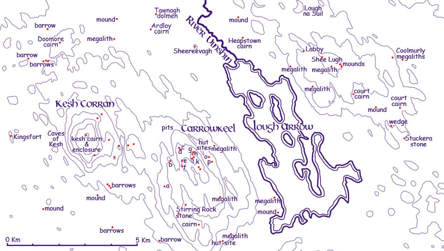 Map of Lough Arrow