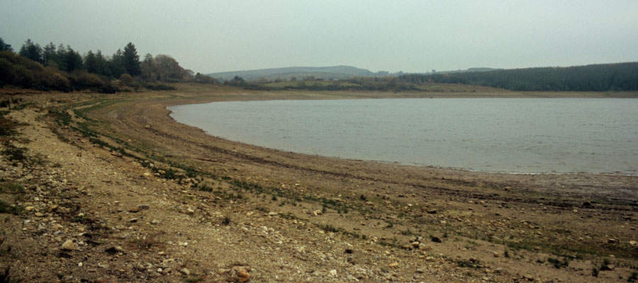 Looking from the shore of Lough na Suil to the ridge of Moytura. 