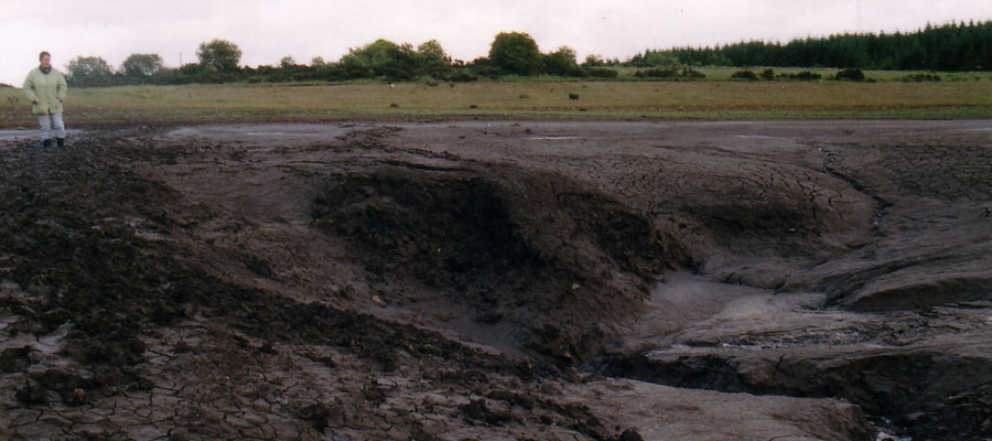 Lough na Suil in 2006 when the lake had drained