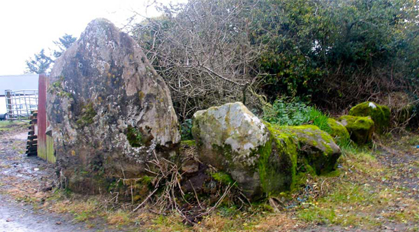 The huge end slab from the megalithic chamber at Cartronplank.