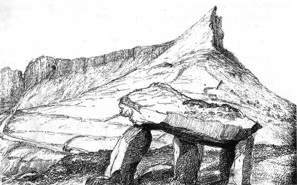 Destroyed dolmen, Ballintrillic, Co. Sligo.