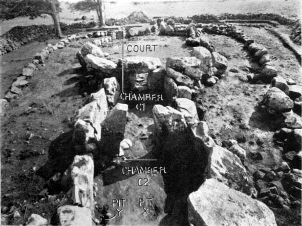 A photo from Hencken's excavation at Creevykeel,
