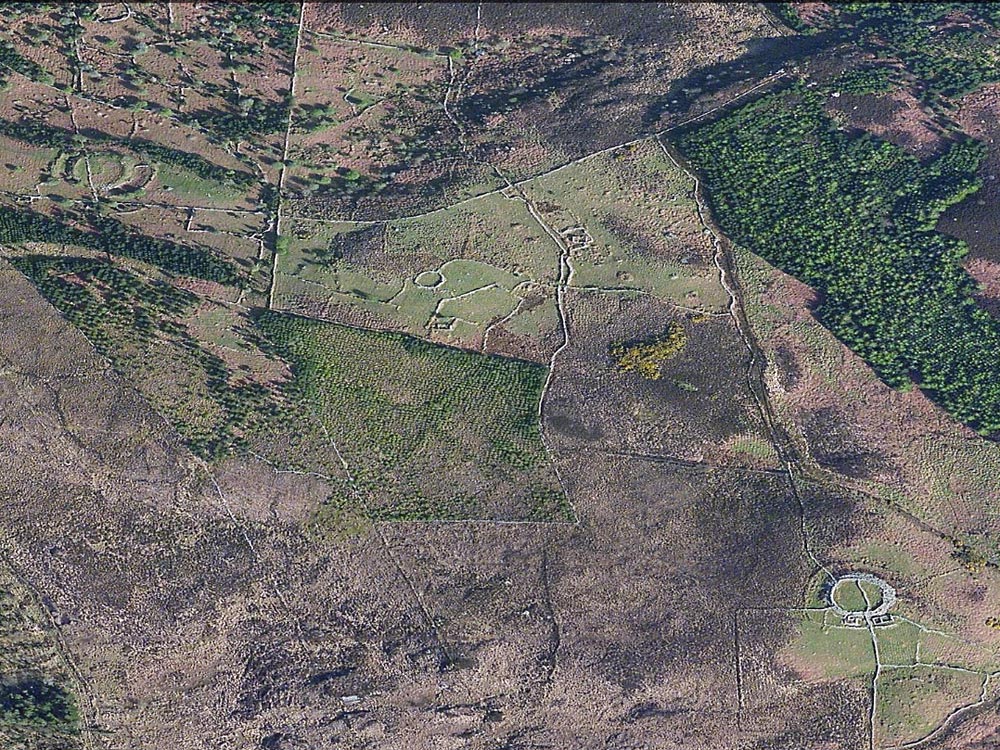 A pair of cashels close to Doomore in the Ox Mountains.