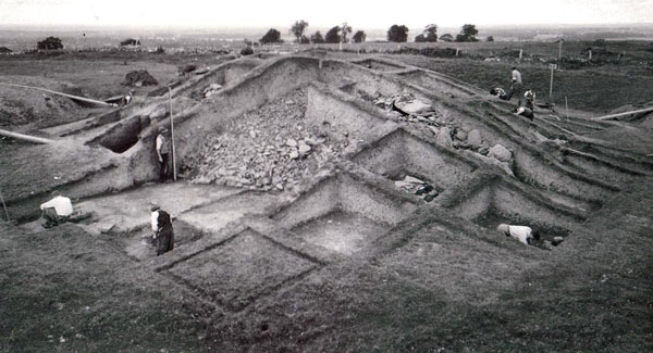 Excavations underway at the Mound of the Hostages