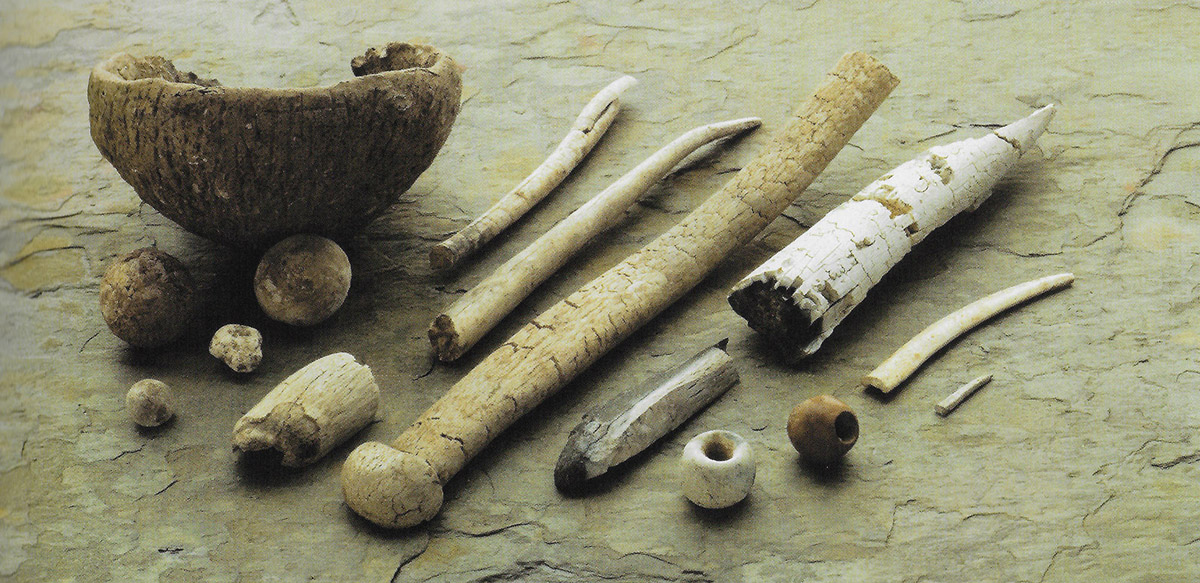 Artifacts dating to the neolithic from the Mound of the Hostages.